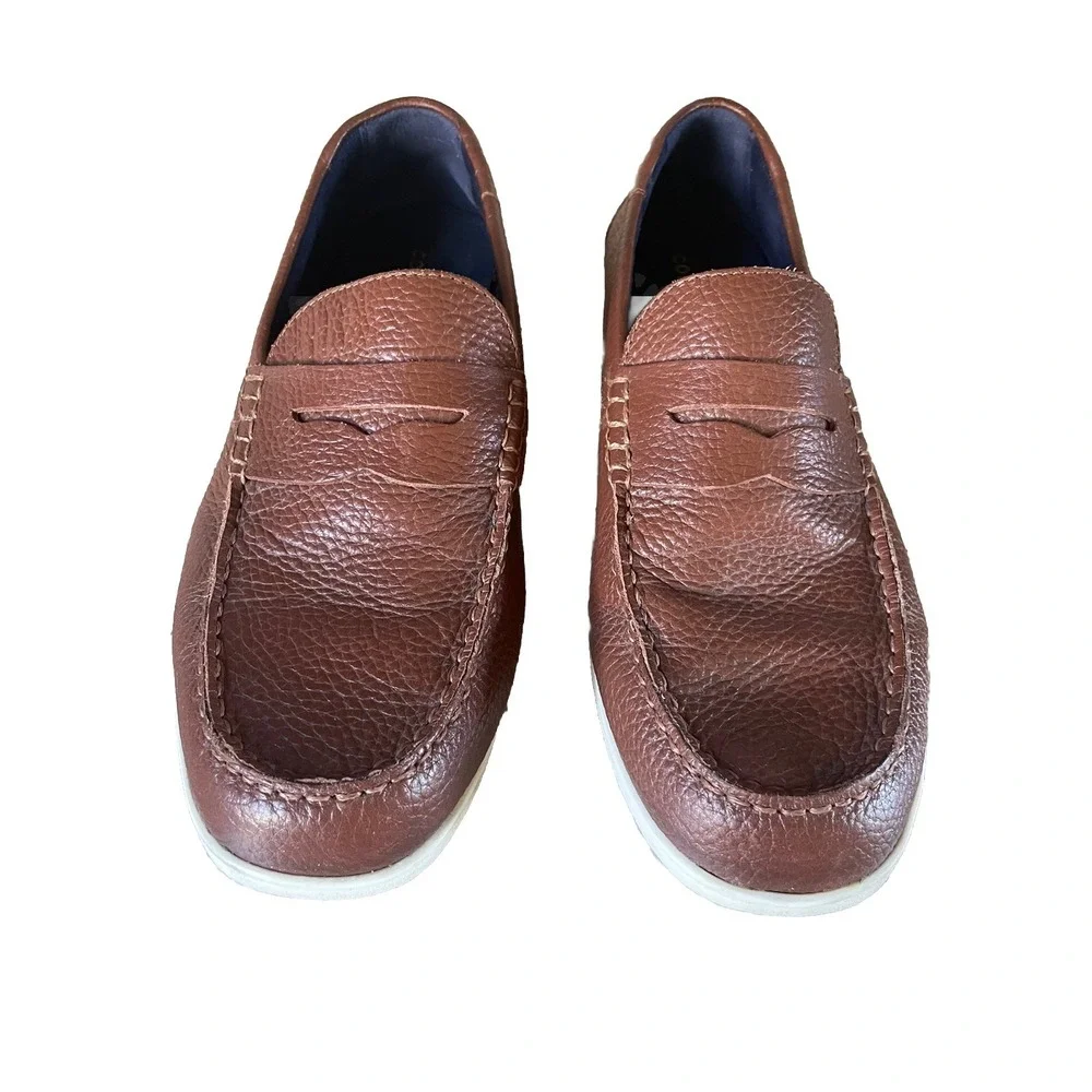 Cole Haan Mens Ellsworth Penny  Loafers Brown Leather‎ Dress Shoe Size 10.5 M